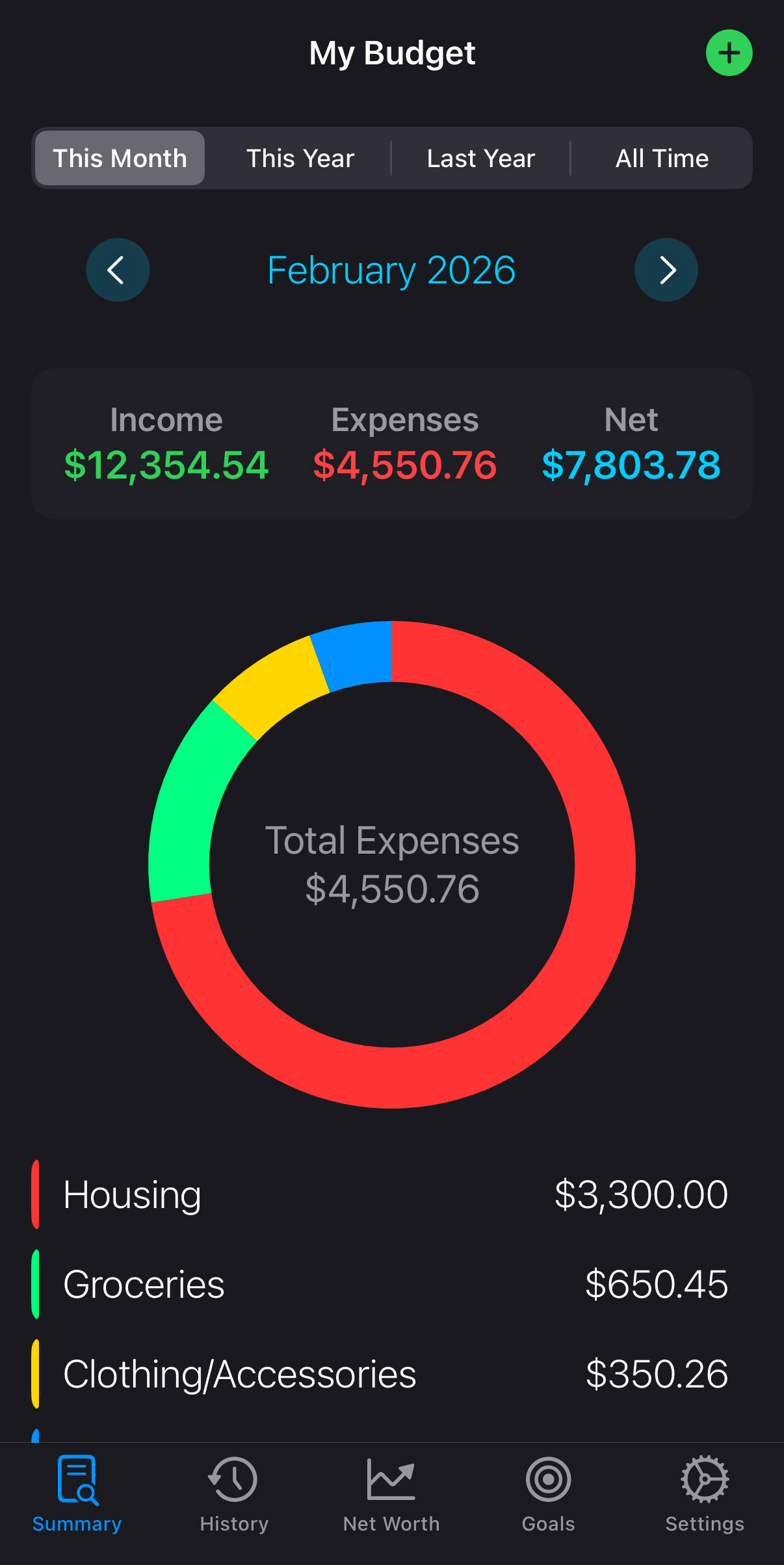 Budget Nerd app preview
